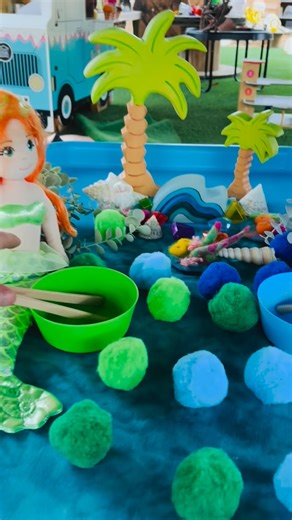 Mermaid mission: sort the ocean treasures!  Play that feels magical — and secretly builds coordination + focus + finger strength | The Secret Garden Outdoor Playgroup | Facebook