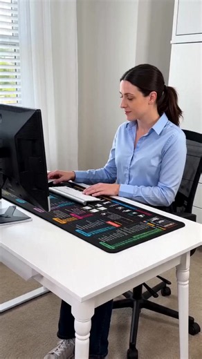 Upgrade your desk setup with this XXL Desk Mat! 🚀 Get more space and boost your efficiency with built-in Excel cheat sheet shortcut keys. Its non-slip surface and durable stitched edge make it perfect for both office tasks and gaming sessions. A versatile addition for any PC computer user, and an ideal gift for spreadsheet and office workers. Make your workspace work for you! Tap to shop now. #desksetup #officeessentials #dealsforyoursdays #AIGC #Moras