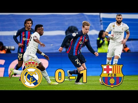 Real Madrid vs FC Barcelona (0-1) 2022/23 (CDR) Semi Final FULL Match 1080i