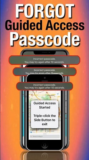 FORGOT Guided Access Passcode On iPhone #shorts