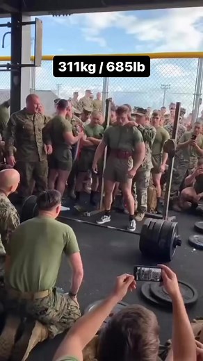 U.S. Marine Machine Gunner in Okinawa, Japan 🇺🇸💪 #worldsstrongestman #theworldsstrongestman #strongman #marines #usmarine #marineworkout #deadlift