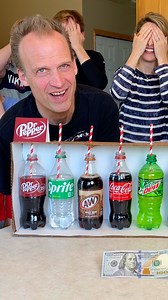 19K views · 390 reactions | Soda Guessing Game - with a twist 藍 Family plays soda guessing game to see who can win the $100 prize. Trying sodas like Coca-cola, Pepsi, Sprite, Diet Coke, Dr Pepper, Mt Dew, Root Beer, and an unexpected hot sauce. This video was produced by Benson Family, Network Media, and Benson Bros. #games #familygathering #partygames #pop #soda | Aaron’s Family | Facebook