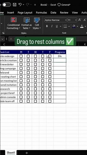 How to Create Checkbox Tracker in Excel | Easy Step-by-Step