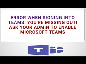 Error when signing into Teams #microsoftteams #MS700