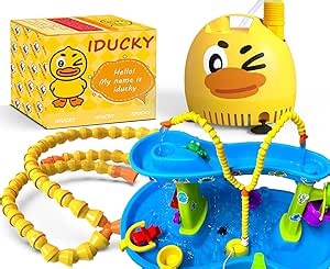 Water Table Pump ，Water Pump for Kids Water Play Table，Water Table Pump for Step 2，Fun Summer Outdoor Water Game Toys for Kids（Yellow）