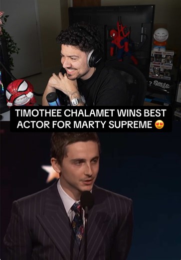 Timothée Chalamet Wins Best Actor for Marty Supreme