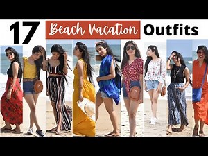 17 Beach Vacation Outfits | Beach lookbook | beach girl dress haul| Lookbook India|Try on haul 2024