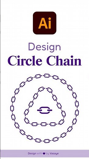 Adobe Illustrator Tips 2025 | How to Make Realistic Chains in Illustrator #Illustrator hacks