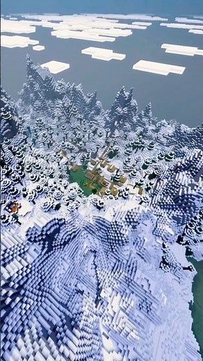 ❄️ RARE Ice Spikes Seed (Bedrock 26) 😳🔥 #minecraft