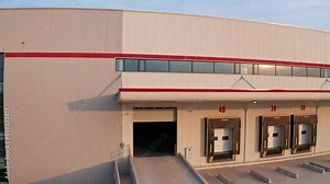 Amazing Drone Shot Flying Out of Warehouse Showing Interior and Exterior