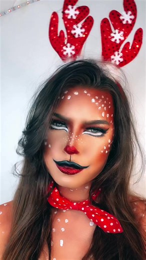 Creative Reindeer Makeup Ideas for Christmas