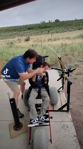 11K views · 807 reactions | Sam and Ryan practicimg thier archery skills at the National Ability Center. #wheelchair #cerebralpalsy #offroadwheelchair #allterrainwheelchair #inclusion #extrememotus #archery | Extreme Motus Wheelchairs | Facebook