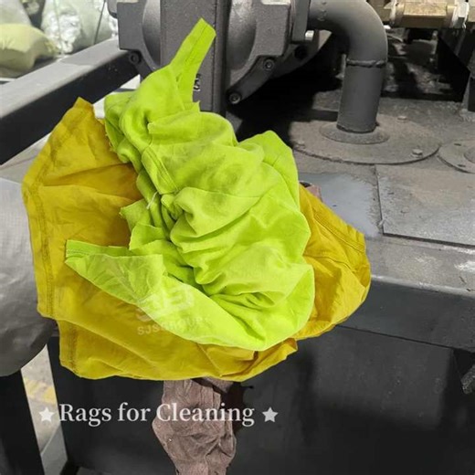 Hot Sale Mixed Colored Tricot Rags 100% Cotton Industrial Cleaning Cloth Recycled Cotton Rags for Wiping Oil Cleaning
