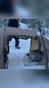 Hot Tent Camping In Heavy Snowfall - P2 #bushcraft #build #camp #camping #survival #shelter #wildlife #outdoors #outdoorlife #viral #fyp #foryou | Survival Life