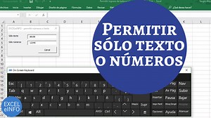 Restringir ingreso de texto o números en TextBox en Excel - Sergio Alejandro Campos