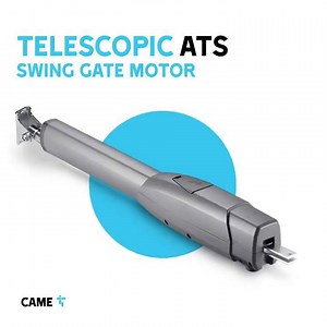 ATS telescopic gate motor, for installation on pillars up to 200mm deep between the motor fixing point and the gate pin. Extremely quiet, efficient and robust, ATS is suitable for large gates, up to 5m per leaf. Tested for intensive use in residential, professional or industrial settings, it's also equipped with Connect technology for remote control and management. Find out more: https://bit.ly/3gSfmDJ | CAME BPT | Facebook