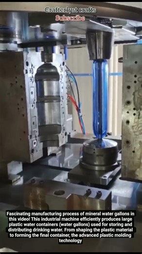 Fascinating manufacturing process of mineral water gallons in this video #viral #industrialmachine