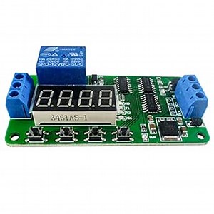 DC 5V DC Multifunction Self-Lock Relay PLC Cycle Timer Module Delay Time Switch (1)