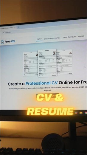 Professional CV And Resume In Minutes 😎 #shorts #resume #cv #professionalresume #resumekaisebanaye