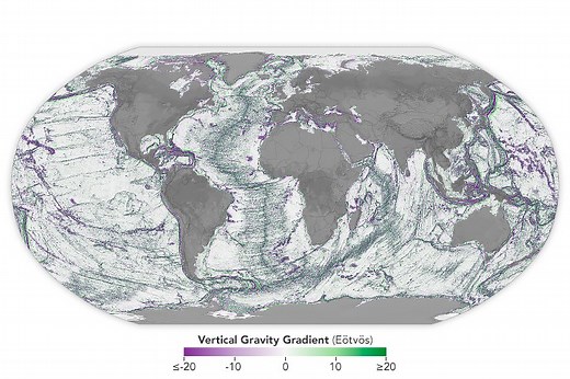 Seamounts and Abyssal Hills Mapped From Space - NASA Science