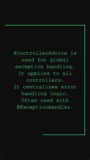 What is @ControllerAdvice | Most Asked Java Interview Questions #java #interviewquestions