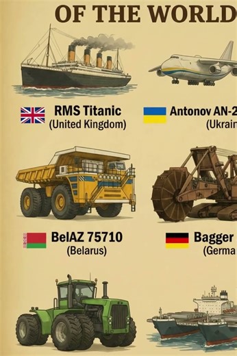 Mega Machines of the World | Titanic to AN-225 | Biggest Machines Ever Built