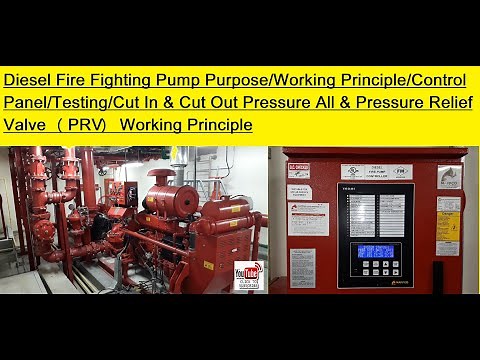 Diesel Fire Fighting Pump Purpose/Control Panel/Testing/Cut In&Out Pressure & PRV Explained Eng Sub