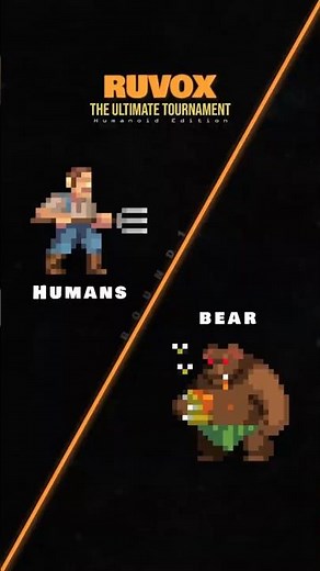 Worldbox Tournament - Human 🧔 vs 🐻 Bear #Round1fight1 #worldbox #tournament #shorts