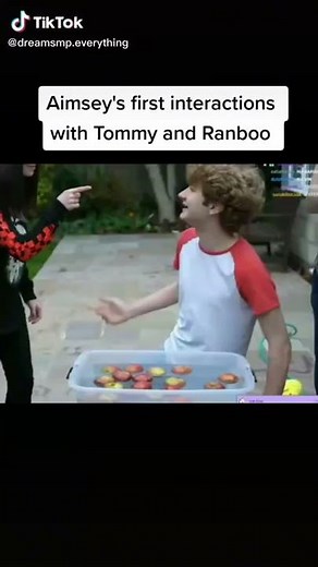 Aimsey's first interaction with Tommyinnit and Ranboo