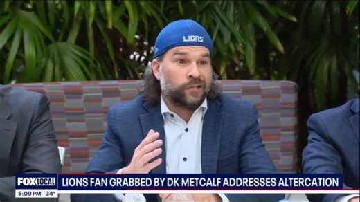 Lions fan Ryan Kennedy talks about DK Metcalf altercation