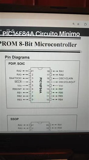 Circuito Mínimo para el PIC16F84A en Clases de Ensamblador