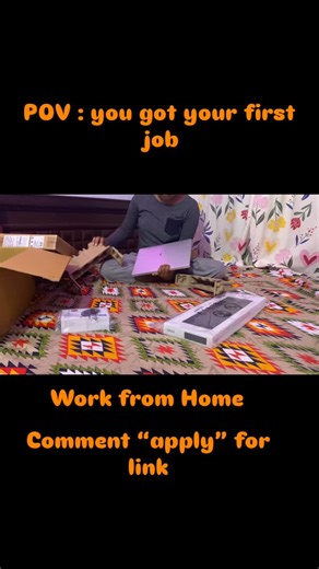 sri on Instagram: "“Hiring is currently open.” Comment “APPLY”for the application link.” From applying to getting the laptop — just 1 month. My first work-from-home job 🏠💻 Grateful & excited 🤍 Comment for apply link #wfh #firstjob #comment #for #link"