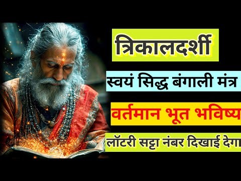 वर्तमान भुत भविष्य लॉटरी सट्टा का नंबर दिखाई देगा। स्वयं सिद्ध बंगाली मंत्र।