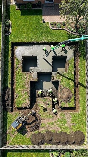 Building a Minecraft Creeper Shaped Swimming Pool — Pool Construction Timelapse #PoolBuild #Shorts