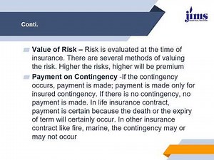 Concept and Nature of Insurance contracts