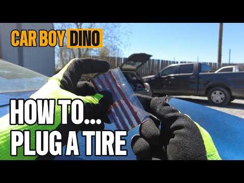 How to install a tire plug SAVE MONEY!!