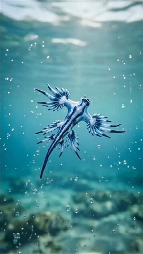 Blue Dragon Sea Slug: Cantik Tapi Sangat Berbahaya! 🐉💙