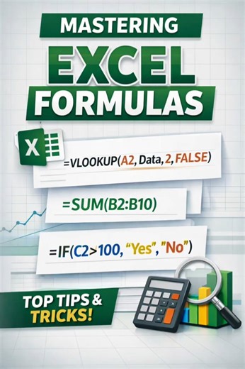 Essential Excel Formulas for Every Industry | Excel Tips & Tricks #excel #exceltips #dataanalysis