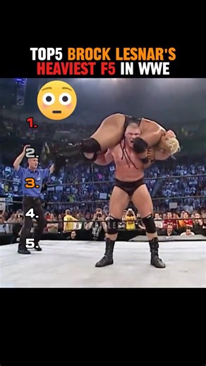 Heaviest Opponents Lesnar Hit with F5 🤯