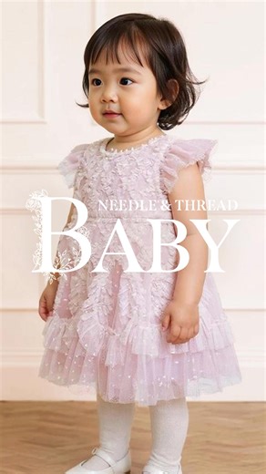 Adorable styles for 3 - 24 months  Shop our new Baby collection featuring sparkling silhouettes and delightful dresses to build a mini wardrobe filled with memories. | Needle & Thread | Facebook
