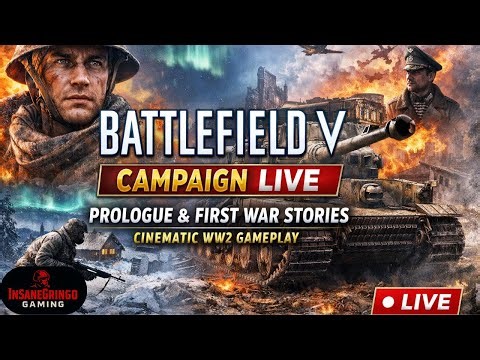 Battlefield V Campaign LIVE – Prologue & First War Stories | Cinematic WW2 Gameplay