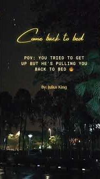 POV: "Come Back To Bed" - Morning Seduction | Intimate Boyfriend ASMR