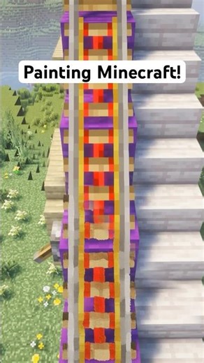 Painting the POWERED RAIL in Minecraft!