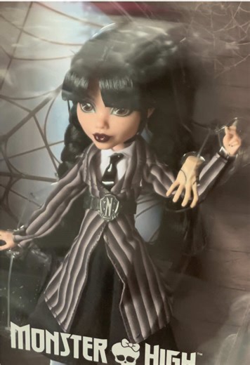 Well 🕸️🖤🦇⚰️🪦🧟‍♀️👻 . . . . . . . #monsterhigh #wednesday #wednesdayaddams #barbie #doll