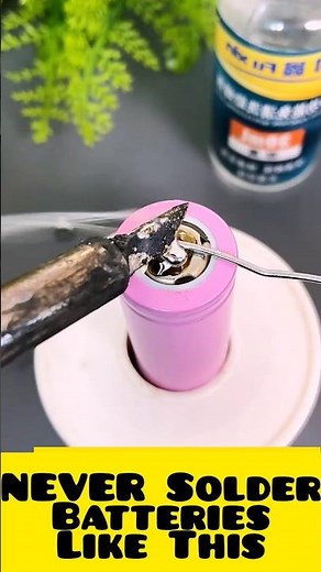 How to Properly Solder 18650 Lithium Batteries (Step-by-Step)​ #LithiumIon #DIYElectronics #diytech