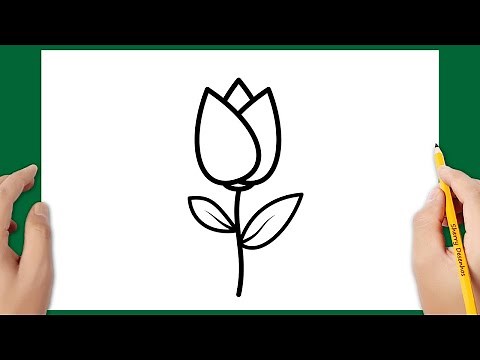 How to draw a flower 🌹❤️ | Drawing tutorial for beginners