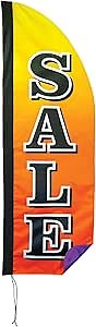 In the Breeze 4556 — 4' Heavy Duty Sale Gradient Double Sided Feather Banner — Flag for Businesses and Events