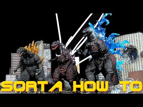 Custom Godzilla Aftershock NECA Shin Godzilla & Spitfire SH MonsterArts Godzilla 2000 - Sorta How To