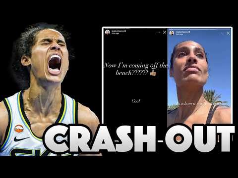 Skylar Diggins CRASHING OUT After Being BENCHED By The Sky...