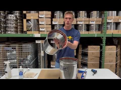 ICC Industrial Chimney Co - Model VIC - Single Wall Adjustable Length Joint Assembly